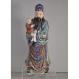 Chinese standing ceramic figure