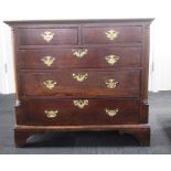 George III country oak chest of drawers