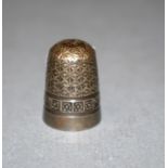 Vintage sterling silver thimble