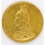 Queen Victoria 1892 gold full sovereign