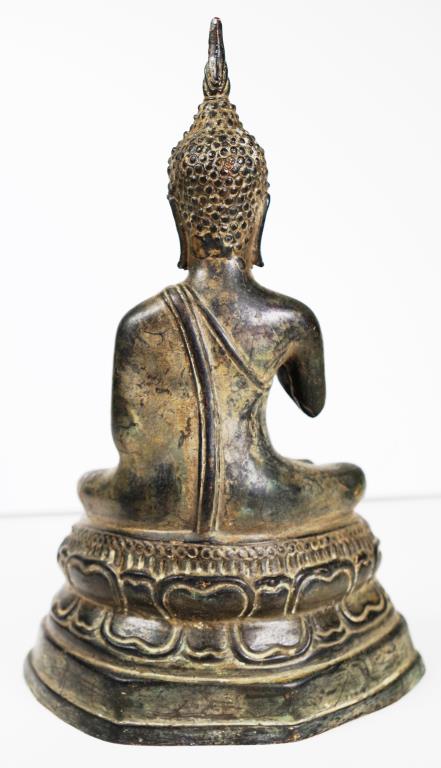 Thai bronze Buddha figure - Image 2 of 3