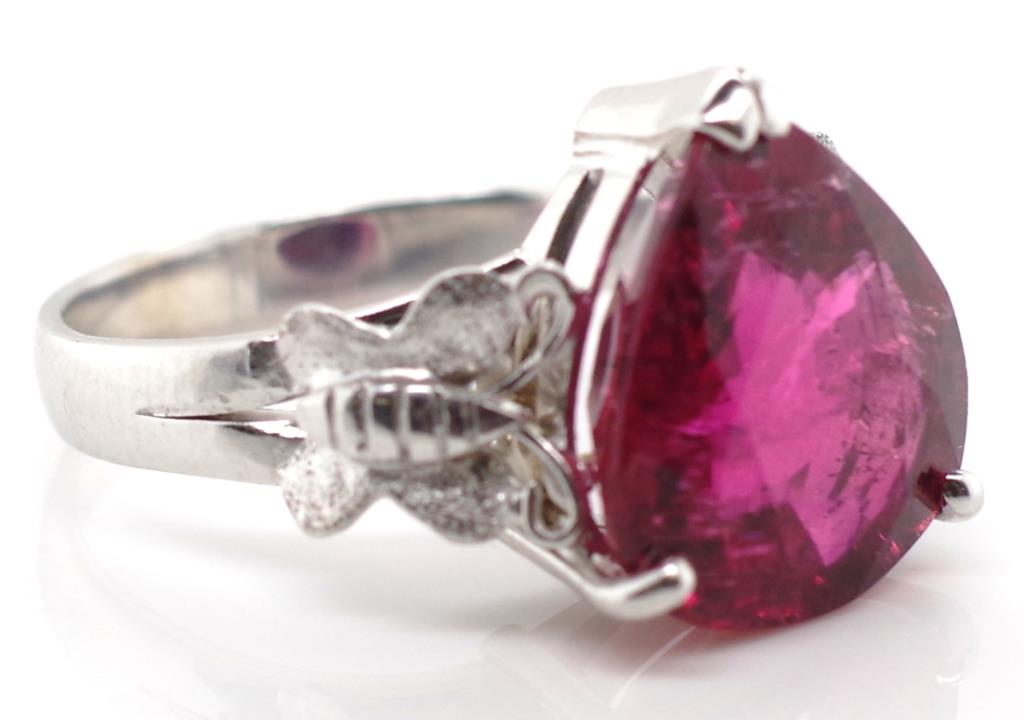 18ct white gold and 4.5ct tourmaline ring - Image 5 of 7