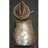 Roman style chest armor and matching helmet