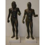 Pair of statues of the Riace bronzes