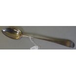 George III sterling silver basting spoon