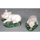 Two Royal Doulton pig figures