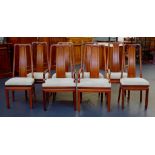 Set of 8 Chinese hardwood chairs