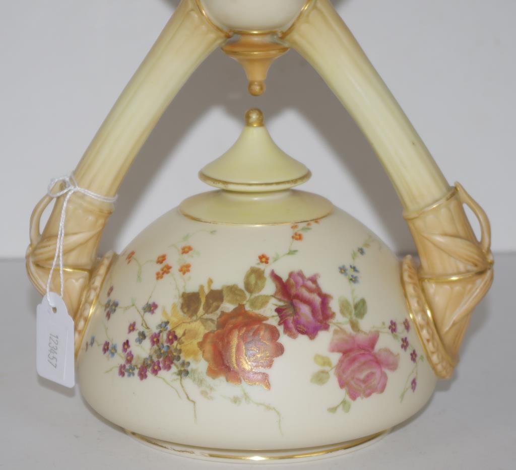 Royal Worcester blush ivory twin handle ewer - Image 2 of 4