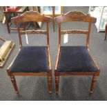Pair of late Regency chairs