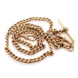 Antique gold fob chain and t-bar