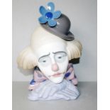 Lladro clown head figure