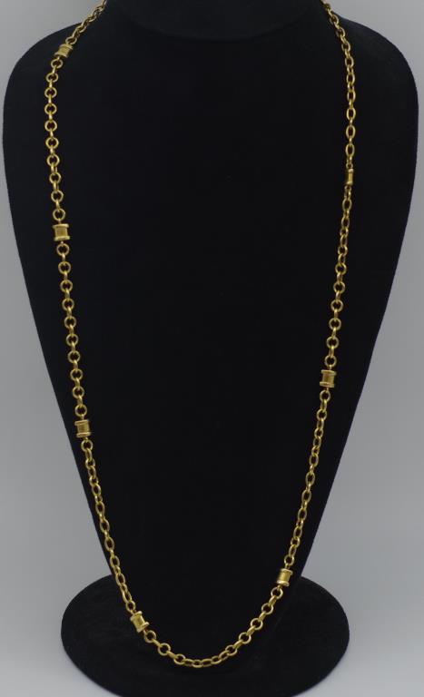 18ct gold cable chain necklace - Image 4 of 4