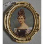 Good antique portrait miniature