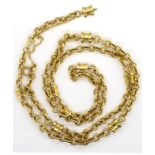 18ct gold cable chain necklace