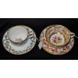 Two 19th century Coalport cups and saucers
