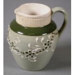 Rare Victorian McIntyre 'Gesso Faience' cream jug