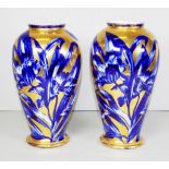 Pair of antique English earthenware vases