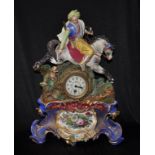 Antique French figural mantle clock