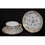 Three 19th century Coalport Feltspar tea wares