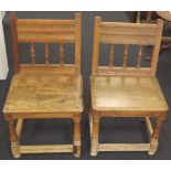 Pair of 17th century Spanish provincial chairs