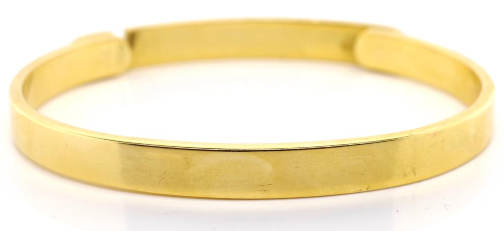 18ct yellow gold bangle - Image 3 of 5