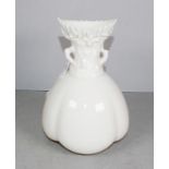 Antique Royal Worcester white porcelain vase