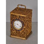 Antique gilt lidded watch case