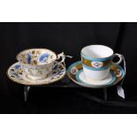 Two 19th Century Minton cup and saucers