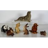 Seven various Beswick animal figures