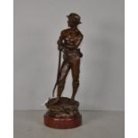 French bronze figure 'Le Faneur'