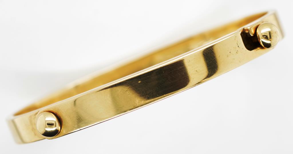 18ct yellow gold bangle - Image 4 of 5