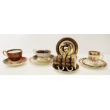 Collection vintage English cups & saucers