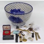 Quantity of watch parts, movements, Omega box