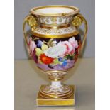 Antique English hand painted urn vase
