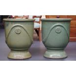 Two French terracotta Anduze garden pots