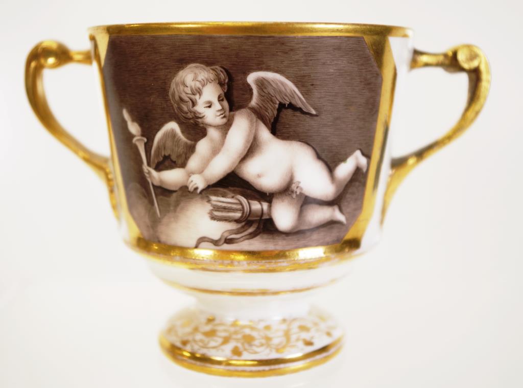 Double handled Coalport cup - Cupids - Image 2 of 3