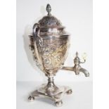 George III sterling silver tea urn