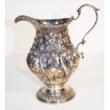 Antique sterling silver cream jug.