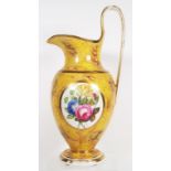 Large yellow ground Derby ewer