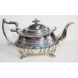 George III regency sterling silver teapot