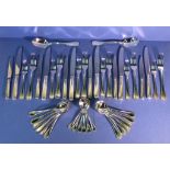 Christofle 'Malmaison' 44 piece flatware