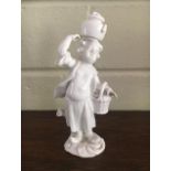 Meissen white porcelain figure of a cupid