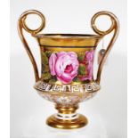 Large Coalport floral urn