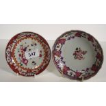 Two Chinese export ware dishes