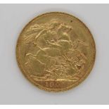 Edward VII gold sovereign 1905