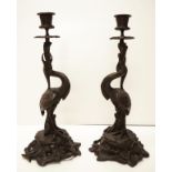 Pair of French 19th Century candlesticks