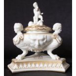 Antique Worcester classical form inkwell