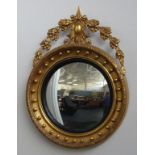 George IV gilt framed convex mirror