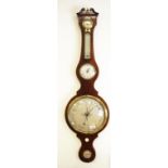 George III mahogany Banjo barometer