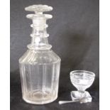 Georgian crystal spirit decanter